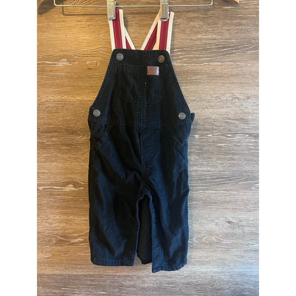 Carter’s corduroy Navy blue overalls size 9 months baby boy buttons
